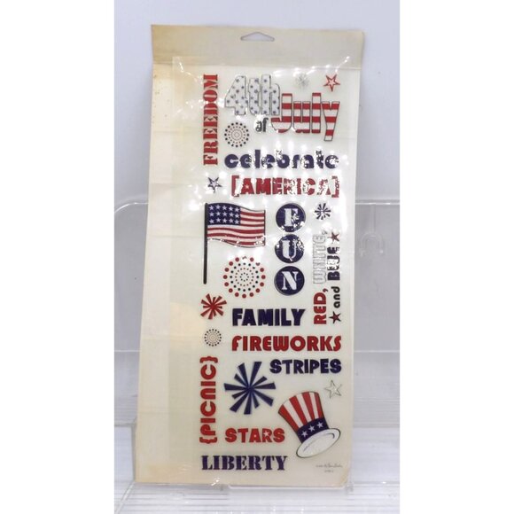 143 Patriotic Stickers, 11 Partial Sheets Flags, Words, Military, Images - Picture 9 of 10